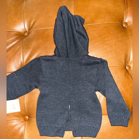 A Soft Idea Hooded Cable Sweater - 12M - Picture 2 of 6